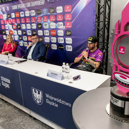 Konferencja prasowa przed finałem TAURON Speedway Euro Championship na Stadionie Śląskim . fot. Tomasz Żaik / UMWS