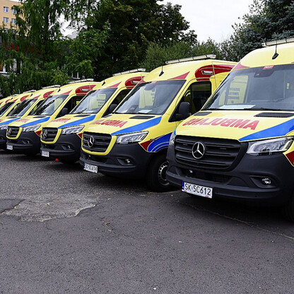 Nowe karetki dla WPR w Katowicach. fot. Patryk Pyrlik / UMWS