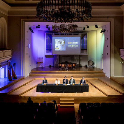 Konferencja prasowa przed rozpoczęciem nowego sezonu  Filharmonii Śląskiej. fot. Tomasz Żak / UMWS