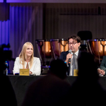 Konferencja prasowa przed rozpoczęciem nowego sezonu  Filharmonii Śląskiej. fot. Tomasz Żak / UMWS
