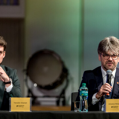 Konferencja prasowa przed rozpoczęciem nowego sezonu  Filharmonii Śląskiej. fot. Tomasz Żak / UMWS