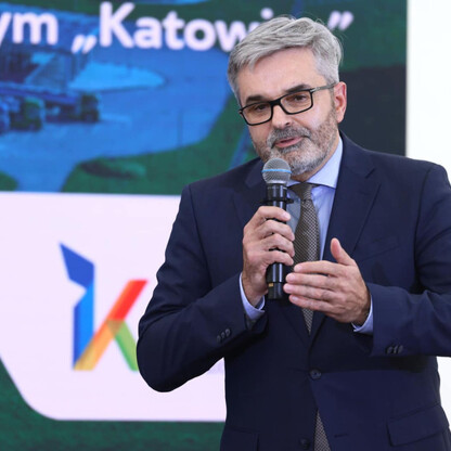 Airport Katowice z multimodalnym węzłem przeładunkowym . fot. Andrzej Grygiel / UMWS