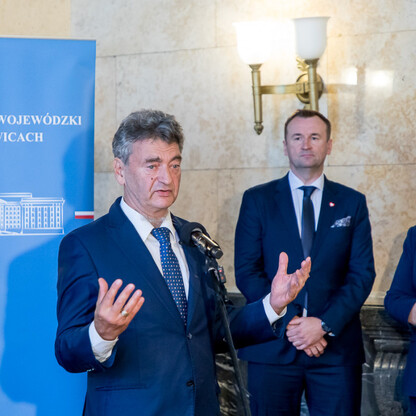 Szpital kliniczny w Gliwicach. Podpisanie listu intencyjnego. fot. Tomasz Żak / UMWS