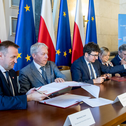 Szpital kliniczny w Gliwicach. Podpisanie listu intencyjnego. fot. Tomasz Żak / UMWS