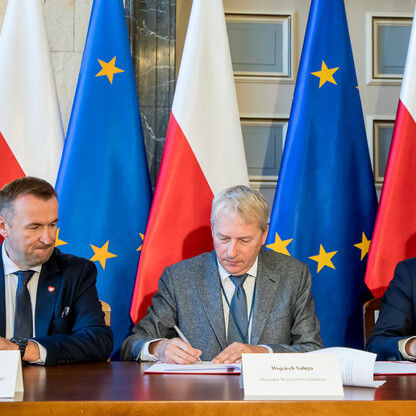 Szpital kliniczny w Gliwicach. Podpisanie listu intencyjnego. fot. Tomasz Żak / UMWS