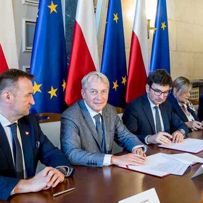 Szpital kliniczny w Gliwicach. Podpisanie listu intencyjnego. fot. Tomasz Żak / UMWS