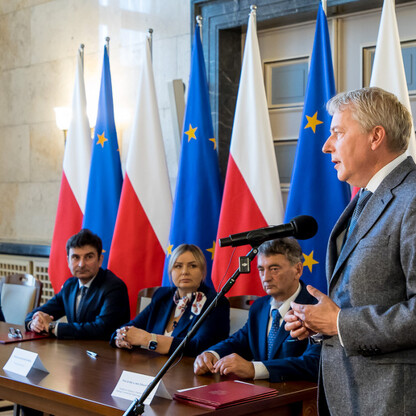 Szpital kliniczny w Gliwicach. Podpisanie listu intencyjnego. fot. Tomasz Żak / UMWS