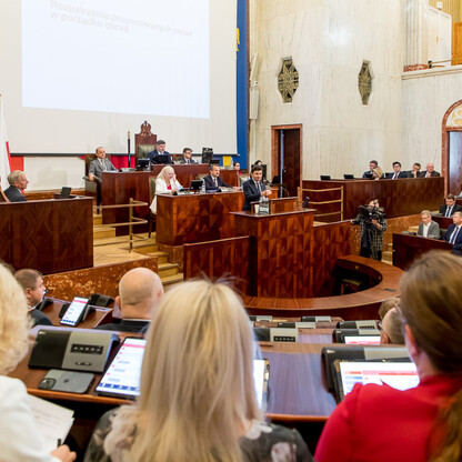 Sesja Sejmiku Województwa Śląskiego. fot. Tomasz Żak / UMWS