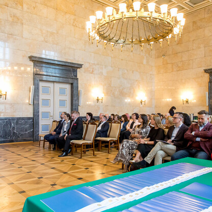 Wręczenie listów gratulacyjnych dla działania 07.02 Aktywna Integracja. fot. Tomasz Żak / UMWS
