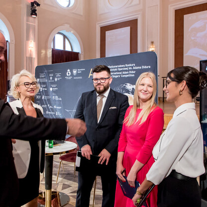 Konferencja prasowa dot. V Międzynarodowego Konkursu Wokalistyki Operowej im. Adama Didura . fot. Tomasz Żak / UMWS