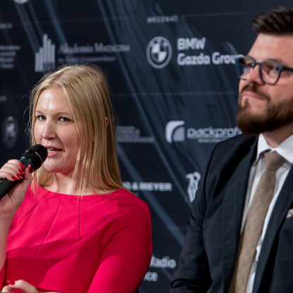 Konferencja prasowa dot. V Międzynarodowego Konkursu Wokalistyki Operowej im. Adama Didura . fot. Tomasz Żak / UMWS