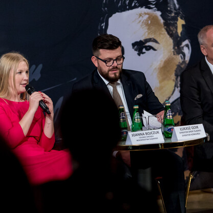 Konferencja prasowa dot. V Międzynarodowego Konkursu Wokalistyki Operowej im. Adama Didura . fot. Tomasz Żak / UMWS