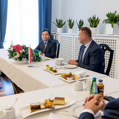 Spotkanie z ambasadorem Republiki Korei w Polsce. fot. Tomasz Żak / UMWS