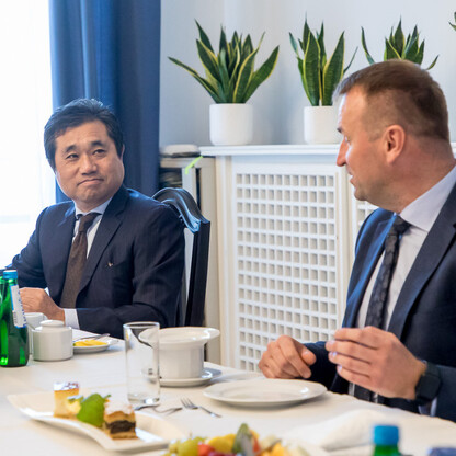 Spotkanie z ambasadorem Republiki Korei w Polsce. fot. Tomasz Żak / UMWS