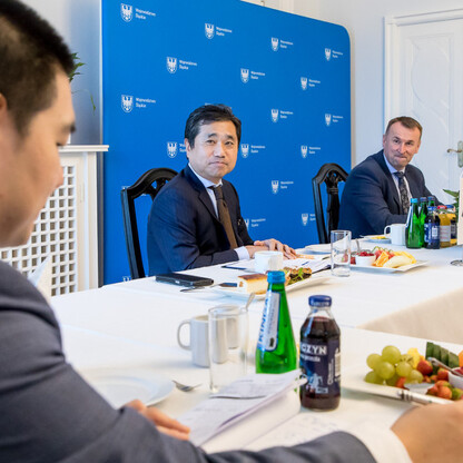 Spotkanie z ambasadorem Republiki Korei w Polsce. fot. Tomasz Żak / UMWS