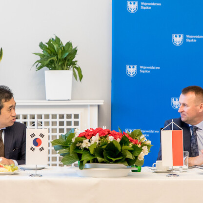 Spotkanie z ambasadorem Republiki Korei w Polsce. fot. Tomasz Żak / UMWS