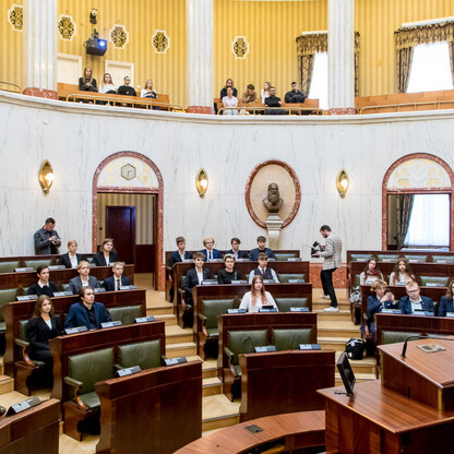 III sesja Młodzieżowego Sejmiku Województwa Śląskiego. fot. Tomasz Żak / UMWS