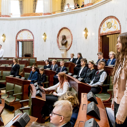III sesja Młodzieżowego Sejmiku Województwa Śląskiego. fot. Tomasz Żak / UMWS