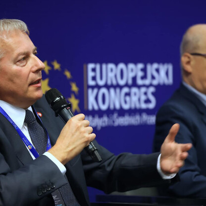 Panel w ramach Europejskiego Kongresu MSP. fot. Andrzej Grygiel / UMWS