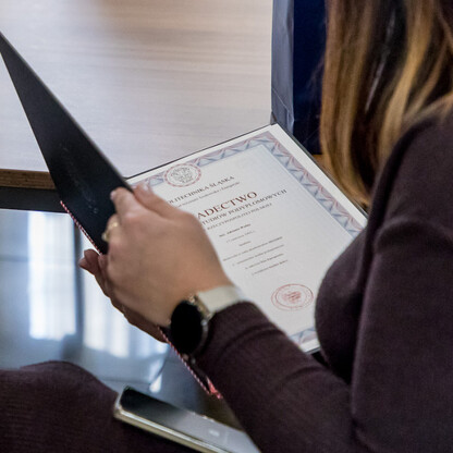 Graduacja drugiej tury studiów podyplomowych na kierunku EkoEnergetyka. fot. Tomasz Żak / UMWS