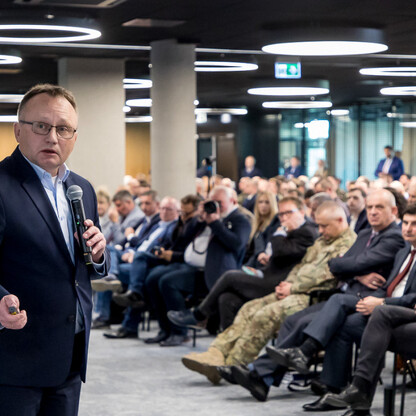 Konferencja „Obrona cywilna w praktyce. Jak zbudować tarczę obywatelską?” fot. Tomasz Żak / UMWS