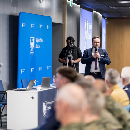 Konferencja „Obrona cywilna w praktyce. Jak zbudować tarczę obywatelską?” fot. Tomasz Żak / UMWS