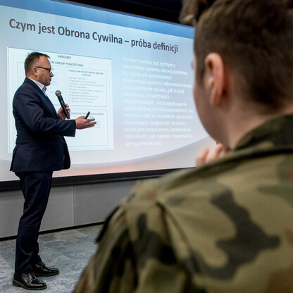 Konferencja „Obrona cywilna w praktyce. Jak zbudować tarczę obywatelską?” fot. Tomasz Żak / UMWS