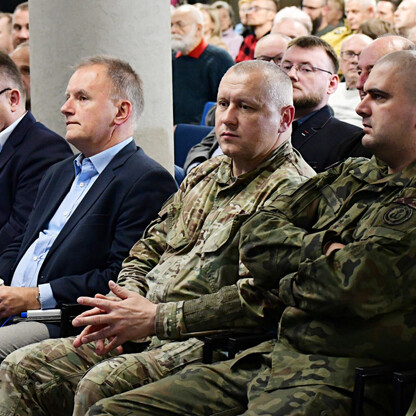 Druga część konferencji „Obrona cywilna w praktyce. Jak zbudować tarczę obywatelską?” fot. Patryk Pyrlik  / UMWS