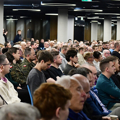 Druga część konferencji „Obrona cywilna w praktyce. Jak zbudować tarczę obywatelską?” fot. Patryk Pyrlik  / UMWS