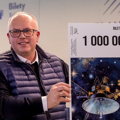 Milionowy gość Planetarium Śląskiego. fot. Tomasz Żak / UMWS