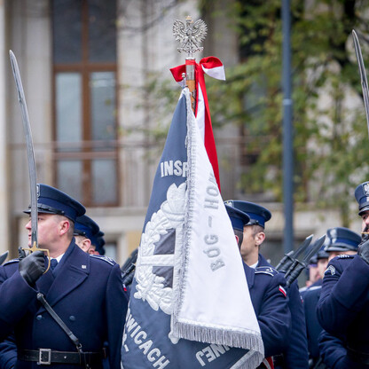 Uroczystości pod pomnikiem Józefa Piłsudskiego w Katowicach. fot. Tomasz Żak / UMWS