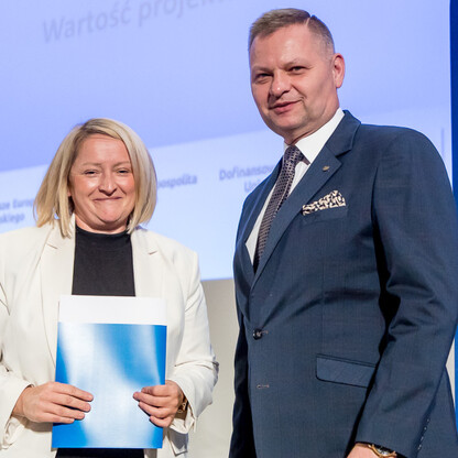 Wręczenie listów gratulacyjnych. fot. Tomasz Żak / UMWS