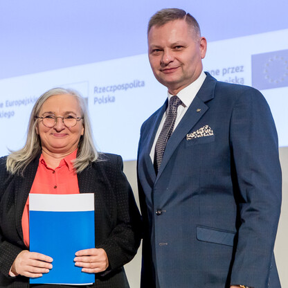 Wręczenie listów gratulacyjnych. fot. Tomasz Żak / UMWS
