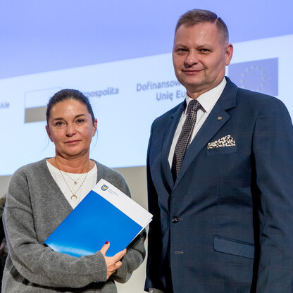 Wręczenie listów gratulacyjnych. fot. Tomasz Żak / UMWS