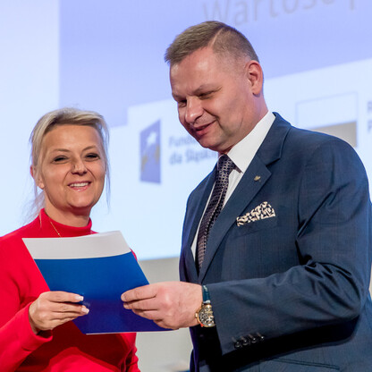 Wręczenie listów gratulacyjnych. fot. Tomasz Żak / UMWS