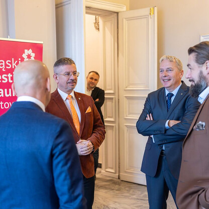 Konferencja prasowa 8. Śląskiego Festiwalu Nauki. fot. Andrzej Grygiel / UMWS