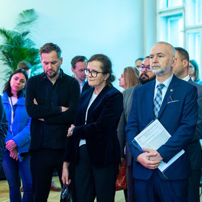 Konferencja prasowa 8. Śląskiego Festiwalu Nauki. fot. Andrzej Grygiel / UMWS