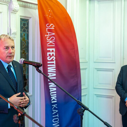 Konferencja prasowa 8. Śląskiego Festiwalu Nauki. fot. Andrzej Grygiel / UMWS