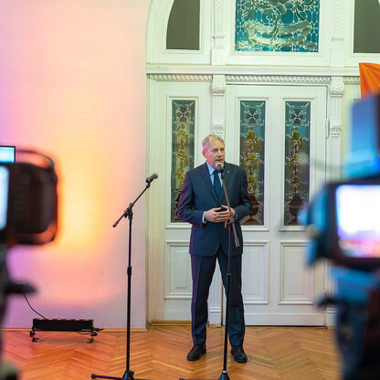 Konferencja prasowa 8. Śląskiego Festiwalu Nauki. fot. Andrzej Grygiel / UMWS
