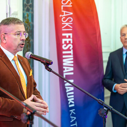 Konferencja prasowa 8. Śląskiego Festiwalu Nauki. fot. Andrzej Grygiel / UMWS