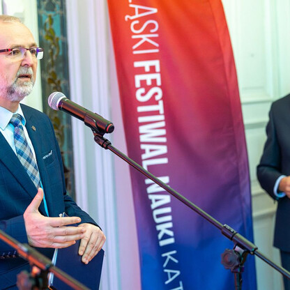 Konferencja prasowa 8. Śląskiego Festiwalu Nauki. fot. Andrzej Grygiel / UMWS