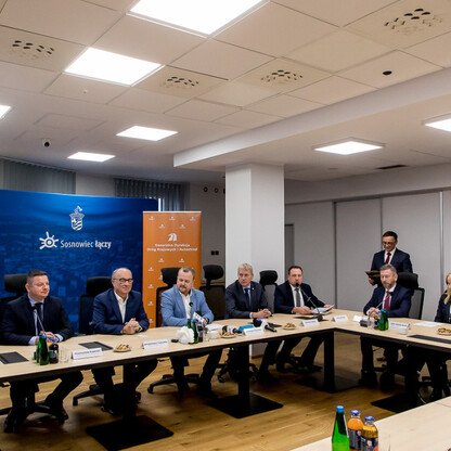 Podpisanie porozumienia na projekt i budowę węzła Klimontów na S1 w Sosnowcu. fot. Tomasz Żak / UMWS