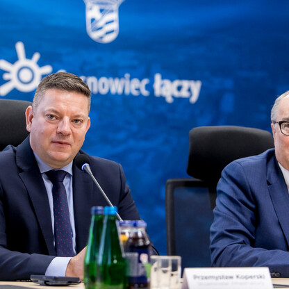 Podpisanie porozumienia na projekt i budowę węzła Klimontów na S1 w Sosnowcu. fot. Tomasz Żak / UMWS