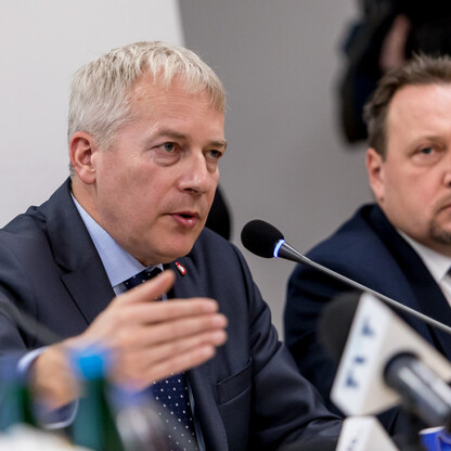 Podpisanie porozumienia na projekt i budowę węzła Klimontów na S1 w Sosnowcu. fot. Tomasz Żak / UMWS