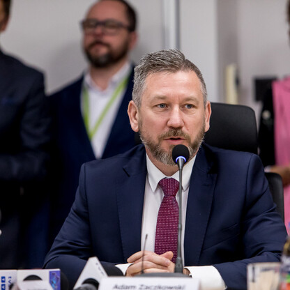 Podpisanie porozumienia na projekt i budowę węzła Klimontów na S1 w Sosnowcu. fot. Tomasz Żak / UMWS