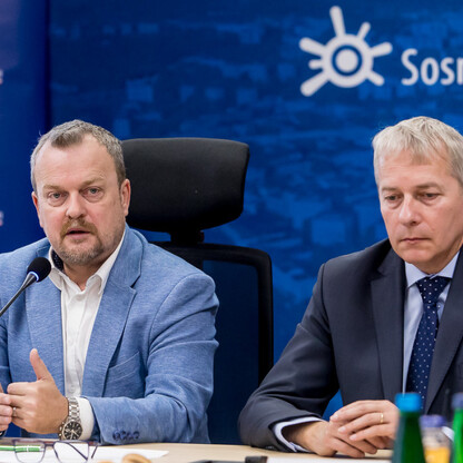Podpisanie porozumienia na projekt i budowę węzła Klimontów na S1 w Sosnowcu. fot. Tomasz Żak / UMWS