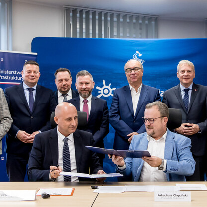 Podpisanie porozumienia na projekt i budowę węzła Klimontów na S1 w Sosnowcu. fot. Tomasz Żak / UMWS