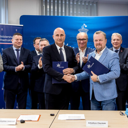 Podpisanie porozumienia na projekt i budowę węzła Klimontów na S1 w Sosnowcu. fot. Tomasz Żak / UMWS