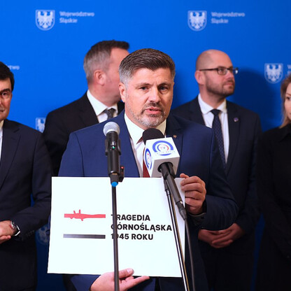 Briefing dot. uchwalenia roku 2025 Rokiem Tragedii Górnośląskiej. fot. Andrzej Grygiel / UMWS