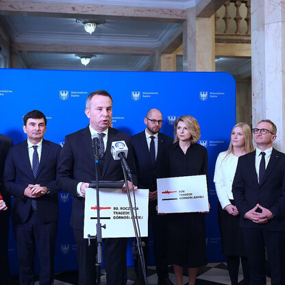 Briefing dot. uchwalenia roku 2025 Rokiem Tragedii Górnośląskiej. fot. Andrzej Grygiel / UMWS